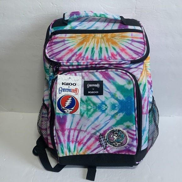 Igloo Grateful Dead Backpack Daytripper Cooler 24 Can Tie Dye New - Picture 2 of 9